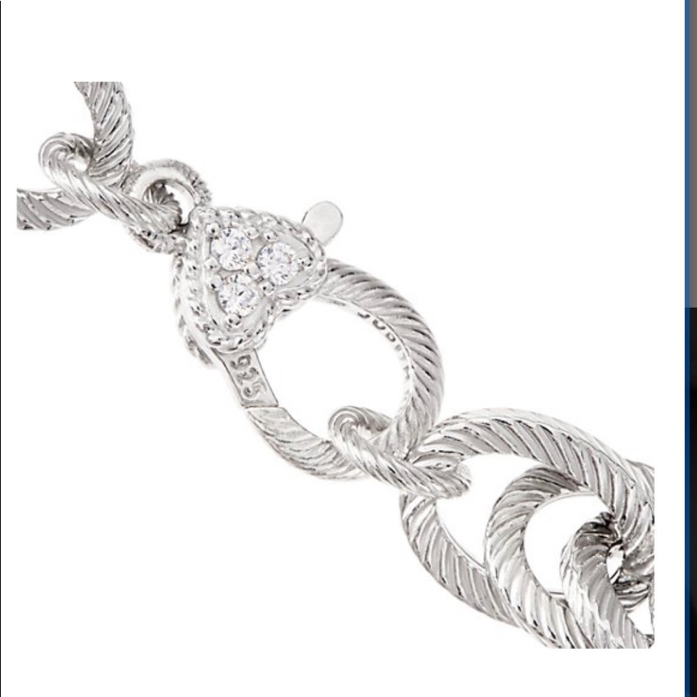 Judith Ripka Verona 925 Large Link Bracelet - Picture 7 of 9